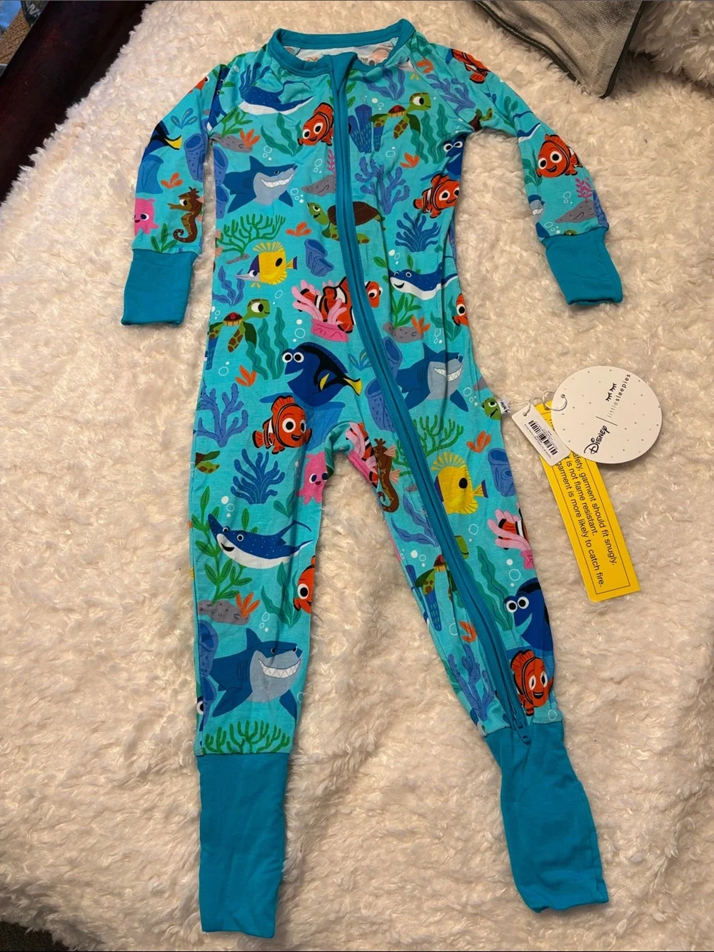 Little Sleepies Disney Finding Nemo Zippy 12-18M NWT